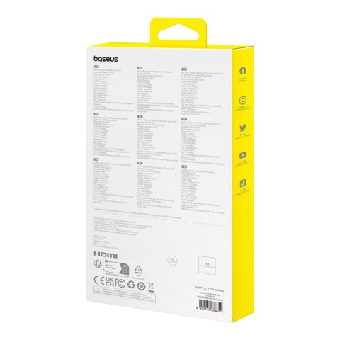 13w1 HUB adapter PortalJoy Series USB-C HDMI DP VGA USB-A PD RJ45 SD TF AUX - szary BASEUS