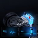 4w1 Jump starter 600A z latarką powerbankiem 6000mAh kompresorem Super Energy - czarny BASEUS