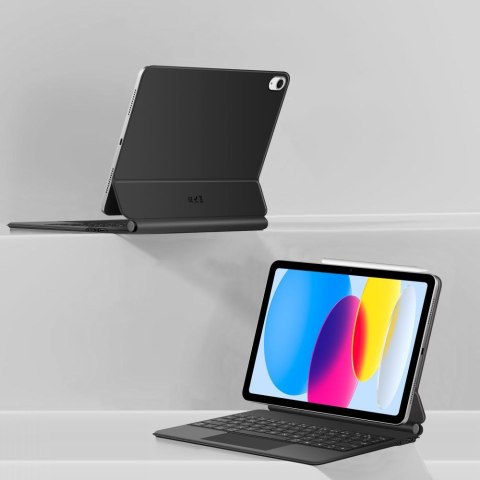 Etui z klawiaturą na iPad 10.9'' 2022 / iPad 11'' 2025 Smartcase Magnetic - czarne Tech-Protect