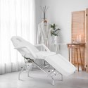 Fotel kosmetyczny do masażu tatuażu SPA MATERA - biały Physa