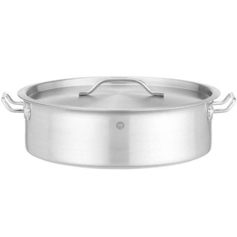 Garnek niski z pokrywką Budget Line 15.8 l śr. 380x139 mm Hendi