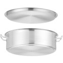 Garnek niski z pokrywką Budget Line 15.8 l śr. 380x139 mm Hendi