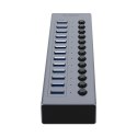 Hub BT2U3-13AB z włącznikami 13x USB-A - szary ORICO