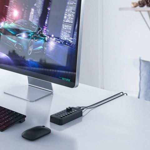 Hub CT2U3-13AB z włącznikami 13x USB-A - czarny ORICO