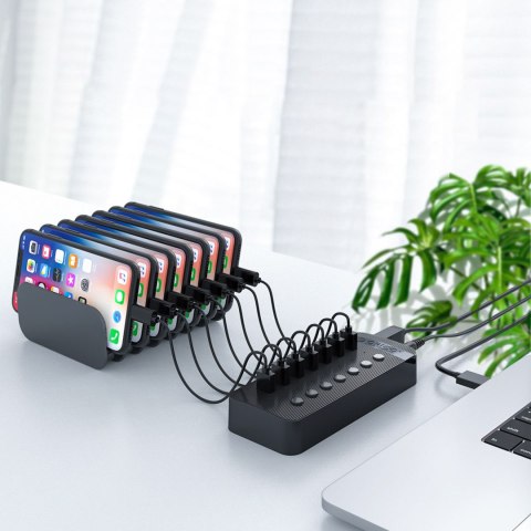 Hub CT2U3-16AB z włącznikami 16x USB-A - czarny ORICO