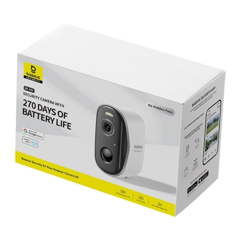 Kamera zewnętrzna do monitoringu z reflektorem 2K Wi-Fi 7800 mAh BASEUS