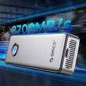 Kieszeń obudowa na dysk OUM2-G20 M.2 NVME USB-C 20Gb/s - srebrna ORICO