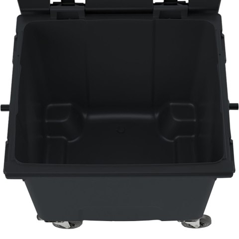 Kontener pojemnik na odpady śmieci komunalne PZH EN 840-2 DIN 1100L - czarny GSG24