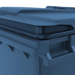 Kontener pojemnik na odpady śmieci komunalne PZH EN 840-2 DIN 1100L - niebieski GSG24