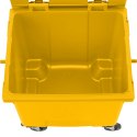 Kontener pojemnik na odpady śmieci komunalne PZH EN 840-2 DIN 1100L - żółty GSG24