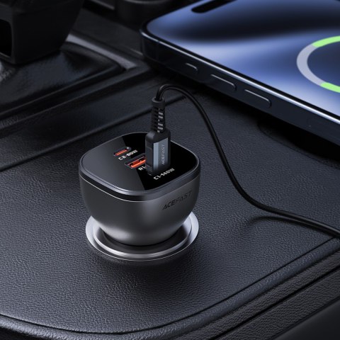 Ładowarka samochodowa B14 165W 2x USB-C 1x USB-A - czarna ACEFAST