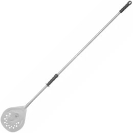 Łopata do pizzy Olimpia okrągła perforowana z przesuwanym uchwytem 200 x 1700 mm LILLY CODROIPO