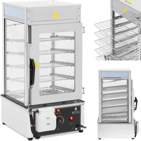 Parowar parowiec do pierogów 5 rusztów 30-110C 37 l 1250 W Royal Catering