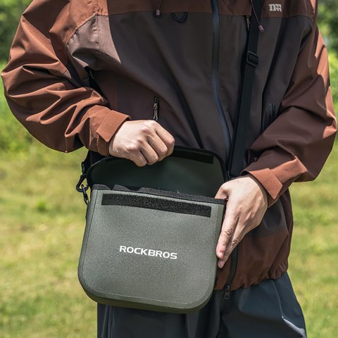 Plecak turystyczny termiczny izolowany z saszetką 20l - zielony ROCKBROS