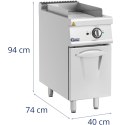 Płyta grillowa grill elektryczny ryflowany z szafką 33.5 x 55 cm 5.4 kW Royal Catering