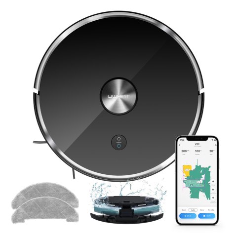 Robot sprzątający odkurzacz funkcją mopa + stacja ładująca U100 Lite - szary UWANT
