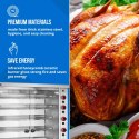 Rożen gazowy opiekacz do 40 kurczaków 8 szpikulców propan-butan 40 kW Royal Catering