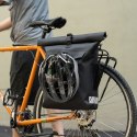 Sakwa rowerowa z funkcją plecaka wodoodporna z zaczepem na kask 18l - czarna ROCKBROS