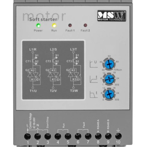 Soft starter do łagodnego rozruchu silników 3 A 1.5 kW 400 / 100-240 V MSW