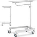 Stolik wózek instrumentalny asystor zabiegowy regulowany STAL 60 x 40 cm Steinberg Systems