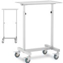 Stolik wózek instrumentalny zabiegowy na narzędzia regulowany STAL 60 x 40 cm Steinberg Systems