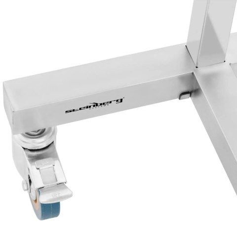Stolik wózek instrumentalny zabiegowy na narzędzia regulowany STAL 60 x 40 cm Steinberg Systems