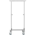 Stolik wózek instrumentalny zabiegowy na narzędzia regulowany STAL 60 x 40 cm Steinberg Systems