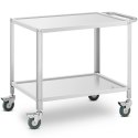 Wózek kelnerski cateringowy do serwowania 2 półki 80 x 57 cm do 100 kg Royal Catering