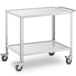 Wózek kelnerski cateringowy do serwowania 2 półki 80 x 57 cm do 100 kg Royal Catering