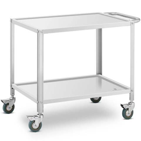Wózek kelnerski cateringowy do serwowania 2 półki 80 x 57 cm do 100 kg Royal Catering