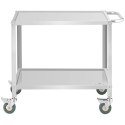 Wózek kelnerski cateringowy do serwowania 2 półki 80 x 57 cm do 100 kg Royal Catering
