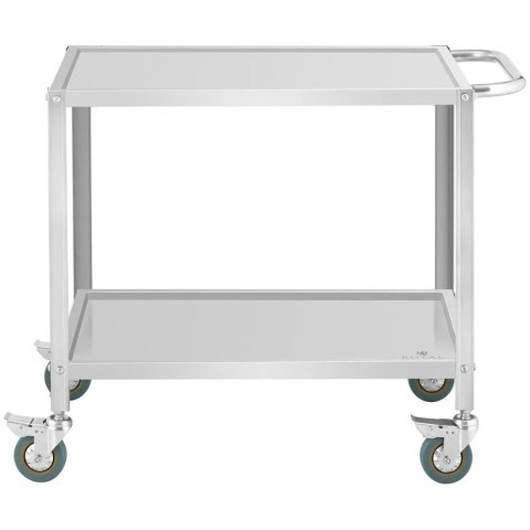 Wózek kelnerski cateringowy do serwowania 2 półki 80 x 57 cm do 100 kg Royal Catering