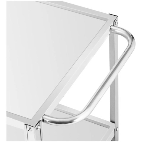Wózek kelnerski cateringowy do serwowania 2 półki 80 x 57 cm do 100 kg Royal Catering