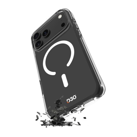 Etui pokrowiec na iPhone 17 Pro TPU PC Impact Clear D3O MagSafe - przezroczyste PURO