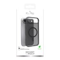 Etui silikonowe na iPhone 17 Air Daylight Magsafe - półprzezroczyste czarne PURO