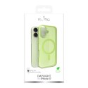 Etui silikonowe na iPhone 17 Daylight Magsafe - półprzezroczyste zielone PURO