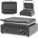 Grill elektryczny kontaktowy z płytą ryflowaną 340x235 mm 2200 W Hendi