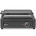 Grill elektryczny kontaktowy z płytą ryflowaną 340x235 mm 2200 W Hendi