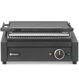 Grill elektryczny kontaktowy z płytą ryflowaną 340x235 mm 2200 W Hendi