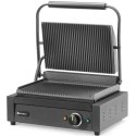 Grill elektryczny kontaktowy z płytą ryflowaną 340x235 mm 2200 W Hendi