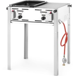 Grill gazowy z rusztem dzielonym tacką MASTER MAXI 50/50 11kW Hendi