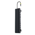 HUB Stacja dokująca 12w1 USB-C HDMI DisplayPort USB-A SD/microSD RJ45 PD - szara BASEUS
