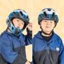 Kask rowerowy dziecięcy z odpinaną szczęką rozmiar M 54-57cm - niebieski ROCKBROS