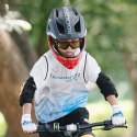 Kask rowerowy dziecięcy z odpinaną szczęką rozmiar S 48-52cm - czarny rekin ROCKBROS