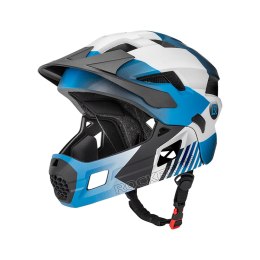 Kask rowerowy dziecięcy z odpinaną szczęką rozmiar S 48-54cm - niebieski ROCKBROS