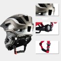 Kask rowerowy dziecięcy z odpinaną szczęką rozmiar S - szary ROCKBROS