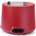 Kociołek termos elektryczny do zupy UNIQ 35-85 C 8 l 500 W - czerwony Hendi