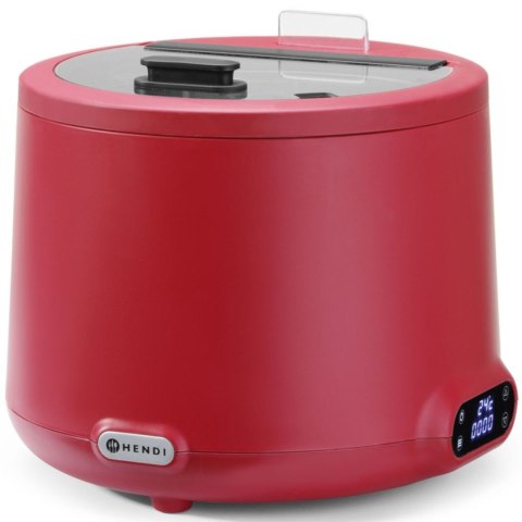 Kociołek termos elektryczny do zupy UNIQ 35-85 C 8 l 500 W - czerwony Hendi