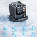 Ładowarka biurkowa 5 portów 2 zwijane kable GaN 140W - szara JOYROOM