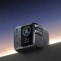 Ładowarka biurkowa 5 portów 2 zwijane kable GaN 140W - szara JOYROOM